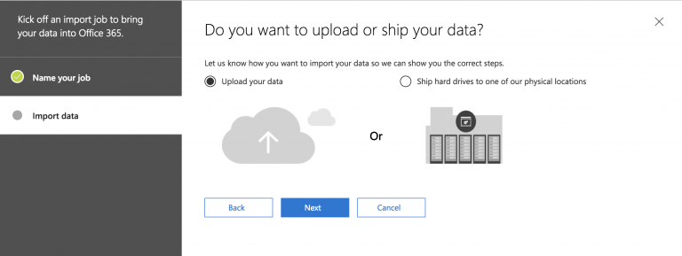 Import PST File into Exchange Online