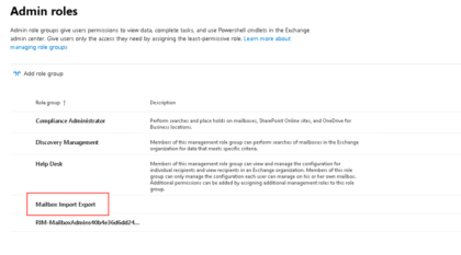 Troubleshooting: Unable to Add Exchange Online Role Group