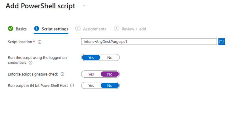 Autmatic Powershell Script How to Deploy a PowerShell Script via Intune to Remove AnyDesk from Devices