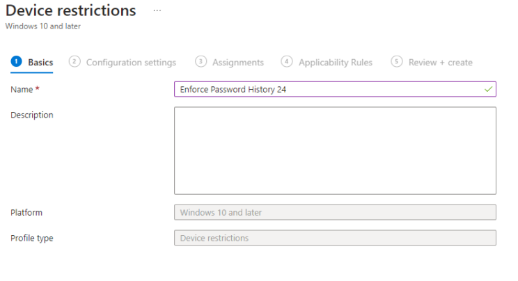 One Time Passcode Intune Step-by-Step Guide: Enforcing Password History in Intune