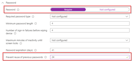 One Time Passcode Intune Step-by-Step Guide: Enforcing Password History in Intune