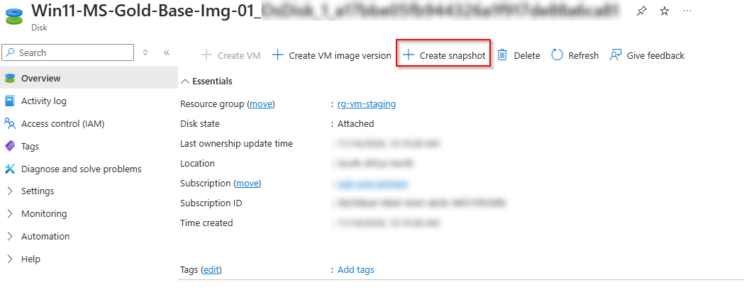 Golden Image Virtual Machine Process Creating a Golden Image for Azure Virtual Desktop: A Step-by-Step Guide